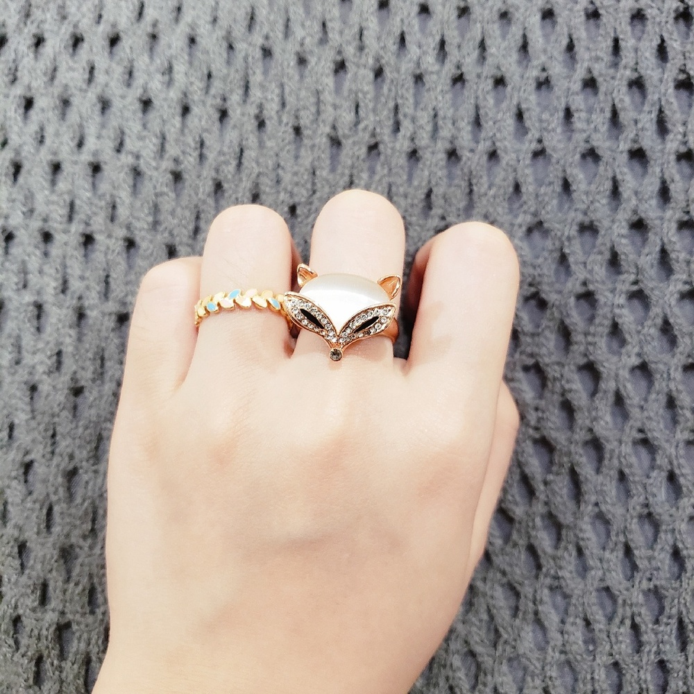 2 Rings (Fox and Flower)